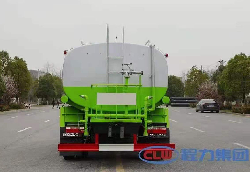 東風福瑞卡F9國六12方灑水車后方展示圖